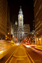 Philly City Hall at Night