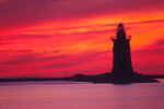 Henelopen Lighthouse at Sunset